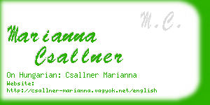 marianna csallner business card